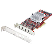 StarTech.com, Scheda PCIe USB-C, 4 Porte USB 3.2 10Gbps, 4 Controller Indipendenti