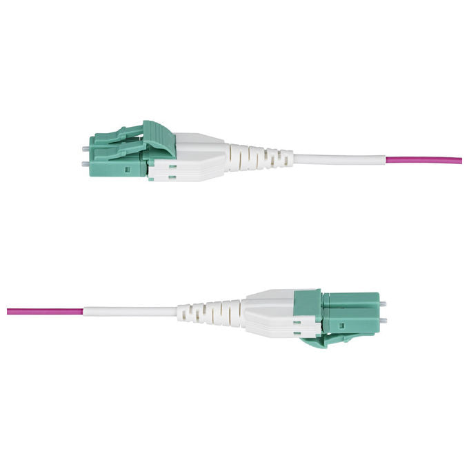 StarTech.com, Cavo Fibra Ottica Multimodale, 7m LC a LC, OM4 Viola Erica