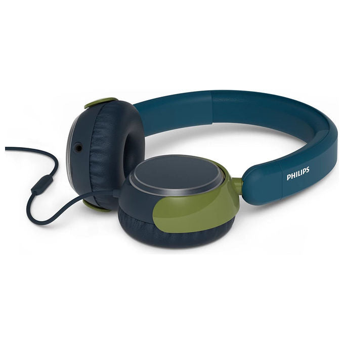 Philips TAK2000CT-00 Cuffie Cablate A Padiglione Musica e Chiamate USB-C Blu Verde Grigio