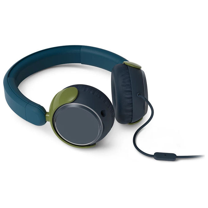 Philips TAK2000CT-00 Cuffie Cablate A Padiglione Musica e Chiamate USB-C Blu Verde Grigio