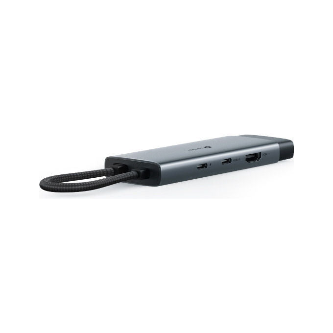 TP-Link UH6120C – Hub USB-C 6-in-1, HDMI 4K@60Hz, LAN Gigabit, Power Delivery 100W, 2x USB-A + 2x USB-C 3.2, colore Grigio