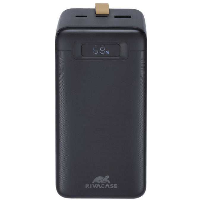 Rivacase VA1084 Powerbank 40000 mAh 148 Wh PD 65W Quick Charge 3.0 Display LCD 2x USB-C colore Nero