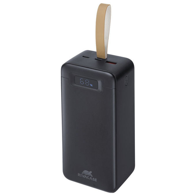 Rivacase VA1084 Powerbank 40000 mAh 148 Wh PD 65W Quick Charge 3.0 Display LCD 2x USB-C colore Nero
