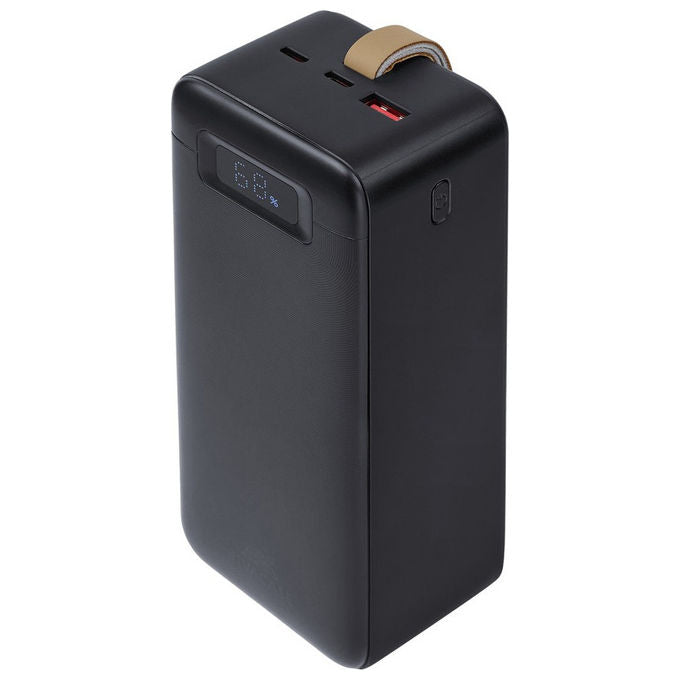 Rivacase VA1084 Powerbank 40000 mAh 148 Wh PD 65W Quick Charge 3.0 Display LCD 2x USB-C colore Nero