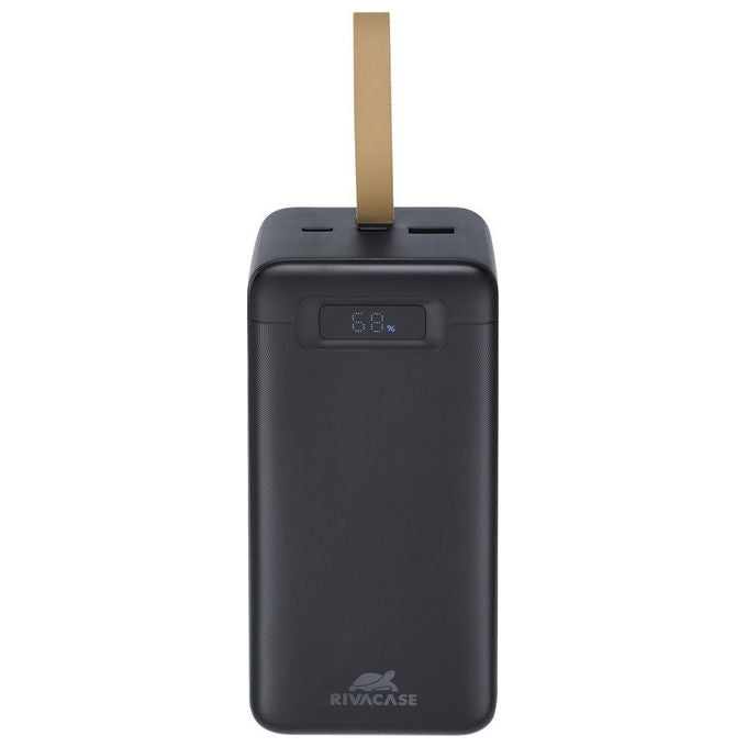 Rivacase VA1084 Powerbank 40000 mAh 148 Wh PD 65W Quick Charge 3.0 Display LCD 2x USB-C colore Nero
