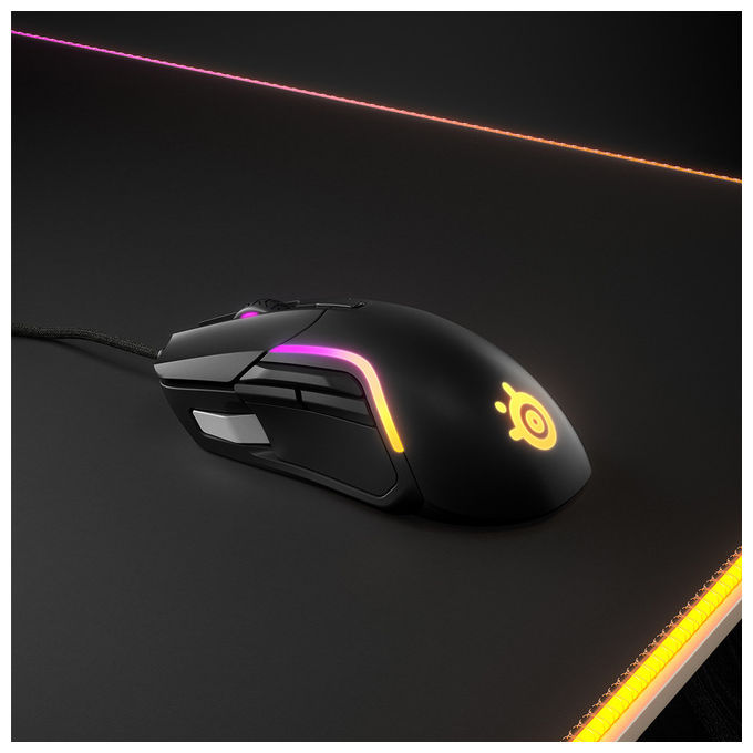 Steelseries Rival 5 Mouse da Gioco 18000 DPI 9 Pulsanti Programmabili Ultraleggero
