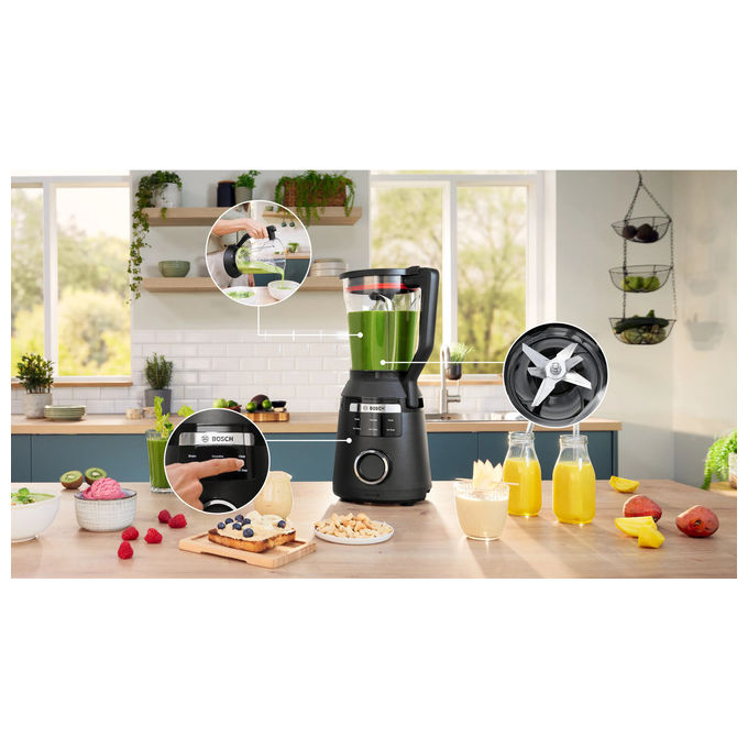 Bosch MMB6652B Serie 6 VitaPower Frullatore da tavolo 2 L 1800 W 45000 rpm 6 velocita' colore Nero