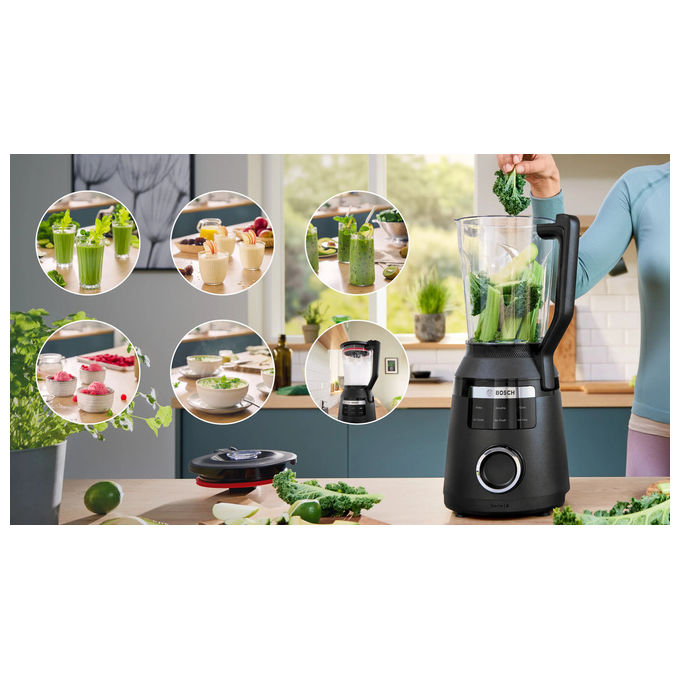 Bosch MMB6652B Serie 6 VitaPower Frullatore da tavolo 2 L 1800 W 45000 rpm 6 velocita' colore Nero