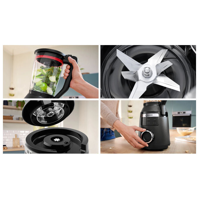 Bosch MMB6652B Serie 6 VitaPower Frullatore da tavolo 2 L 1800 W 45000 rpm 6 velocita' colore Nero
