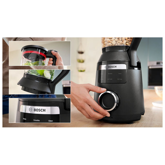 Bosch MMB6652B Serie 6 VitaPower Frullatore da tavolo 2 L 1800 W 45000 rpm 6 velocita' colore Nero