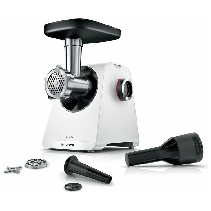 Bosch MFWS420W Serie 4 Tritacarne elettrico 1300 W 2 velocita' funzione inversa 2.5 Kg-min colore Bianco