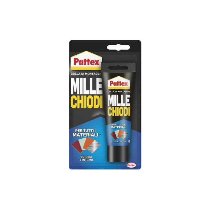 Pattex, Millechiodi Resistente All'acqua, Colla Montaggio Gel Polimeri, 100 g
