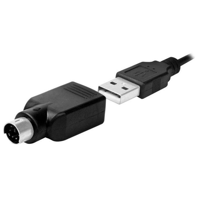 Techly Tastiera Flessibile in Silicone USB-PS2 Layout Italiano Impermeabile Antipolvere Nera