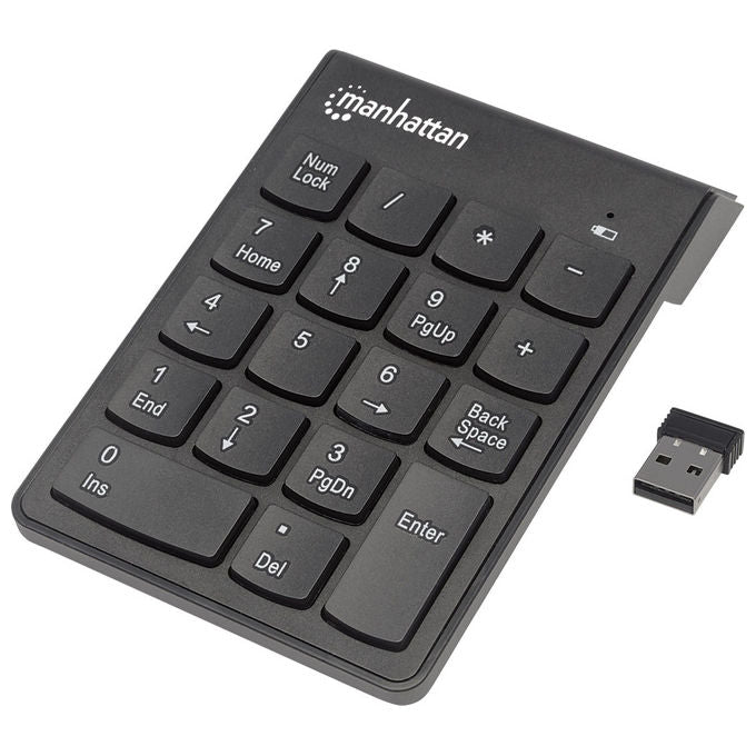 Manhattan Tastierino Numerico Wireless RF Nero