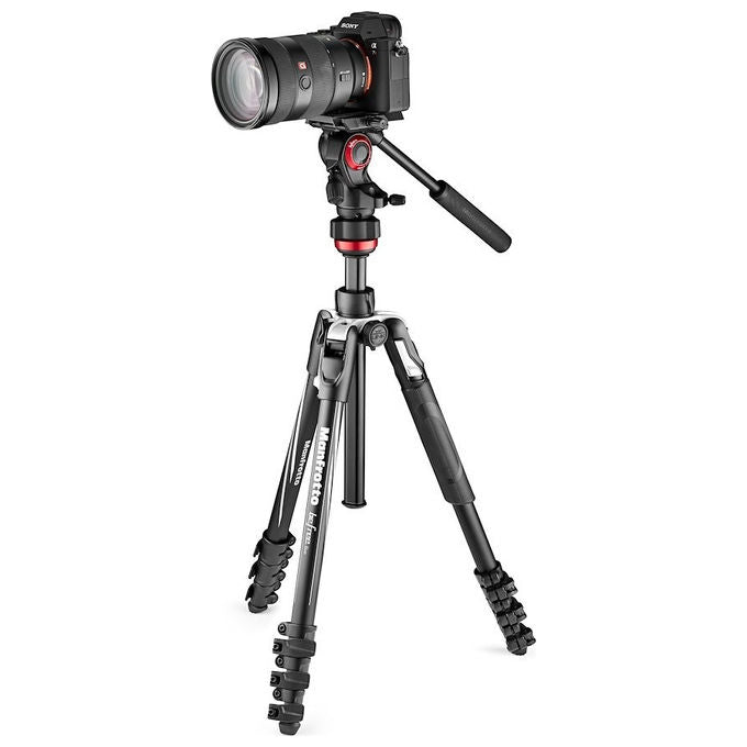Manfrotto Befree Live Treppiede Video Compatto Nero Argento