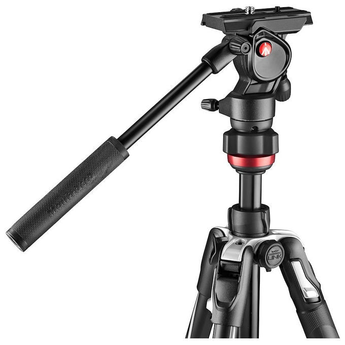 Manfrotto Befree Live Treppiede Video Compatto Nero Argento