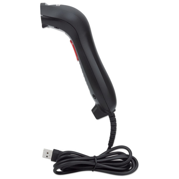 Manhattan, Lettore di Codici a Barre Portatile 1D 2D CCD Nero, USB