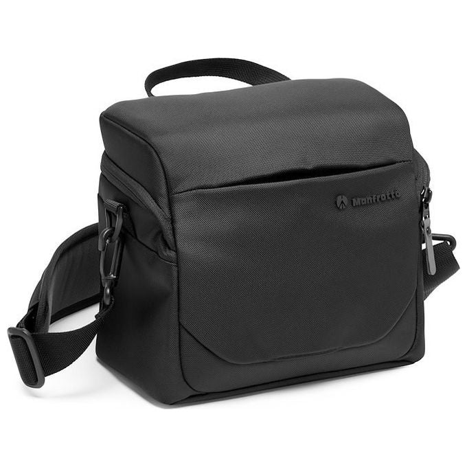 Manfrotto MB MA3-SB-L Advanced III Borsa a Spalla per Fotocamera DSLR Mirrorless Resistente all'Acqua con Copertura Antipioggia colore Nero