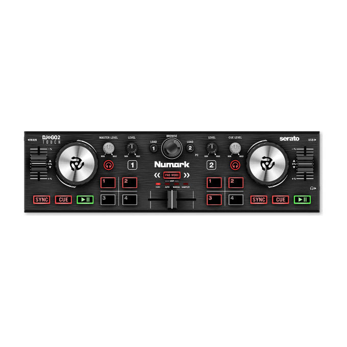 Numark Mixer DJ Portatile DJ2GO2 Touch 2 Canali Nero