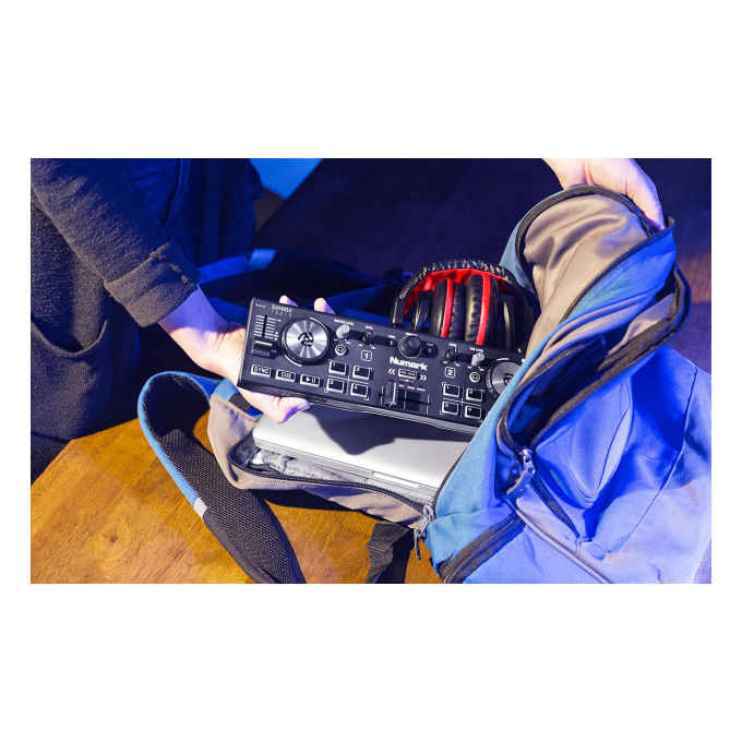 Numark Mixer DJ Portatile DJ2GO2 Touch 2 Canali Nero