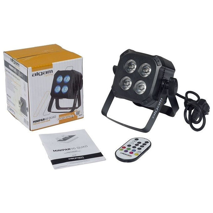Algam Lighting Proiettore LED RGBW MINIPAR 46 QUAD 4x6W Nero