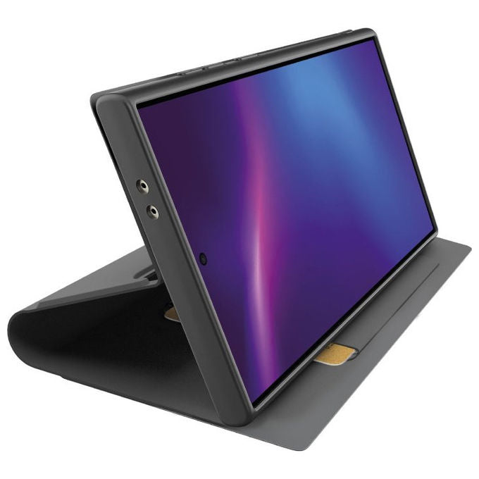 Sbs, Custodia a Libro Nera per Samsung Galaxy S25 Ultra con Tasca Portatessere