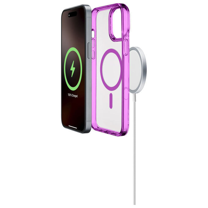 Cellularline ICONICMAGIPH16PROP Iconic Mag Cover MagSafe iPhone 16 Pro colore Rosa