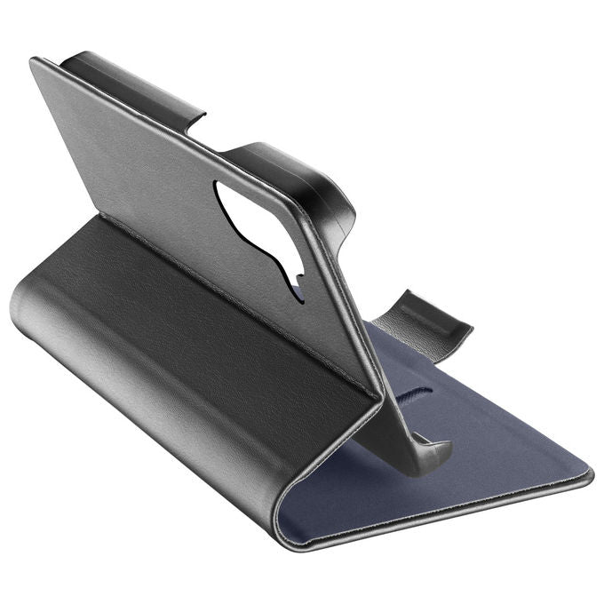Cellularline Book Custodia a Libro Nera per Samsung Galaxy A36-A56 con Tasca Portatessera