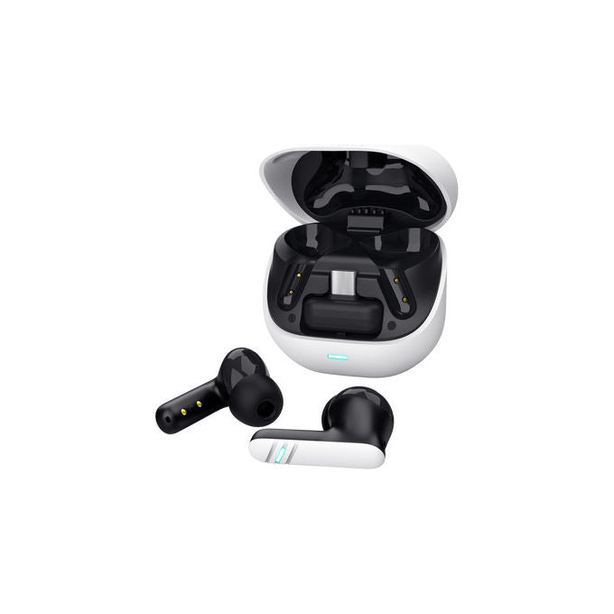 Trust GXT 409 OXXIE Auricolari Gaming In-Ear TWS Bluetooth Microfono Noise Cancelling 42h custodia di ricarica colore Bianco
