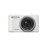 Yashica City 100, Fotocamera Compatta, 72 MP, CMOS, Argento Bianco