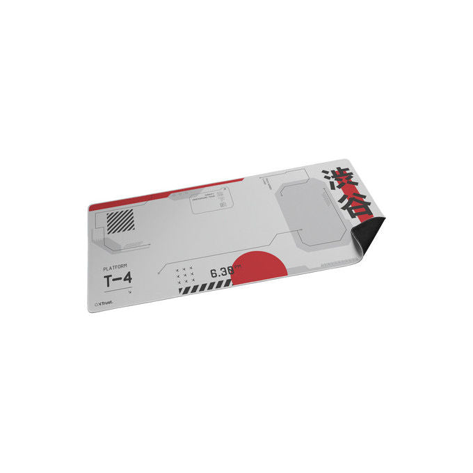 Trust Tappetino Mouse Gaming XXL Nero Grigio Rosso Bianco 90x40 cm