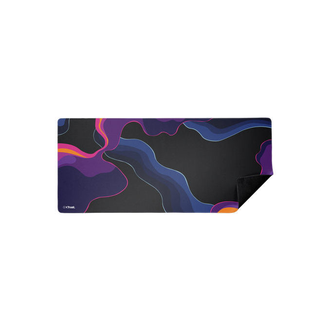 Trust Tappetino Mouse Gaming GXT 759 XXL 90x40 cm Nero Blu Rosa e Viola