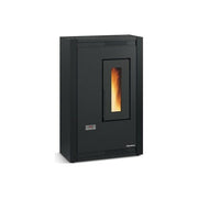 La Nordica, Stufa a Pellet Slim Luisella 5.0 Maxi, 7 kW, Nero