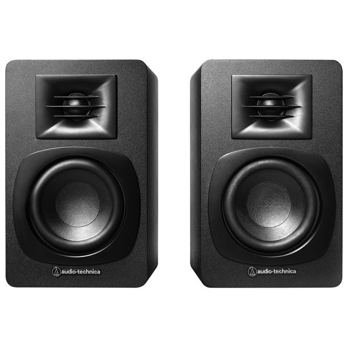 Audio-Technica AT-SP3X Diffusori da Scaffale Amplificati 2 Vie Bluetooth 5.3 30 W RCA colore Nero