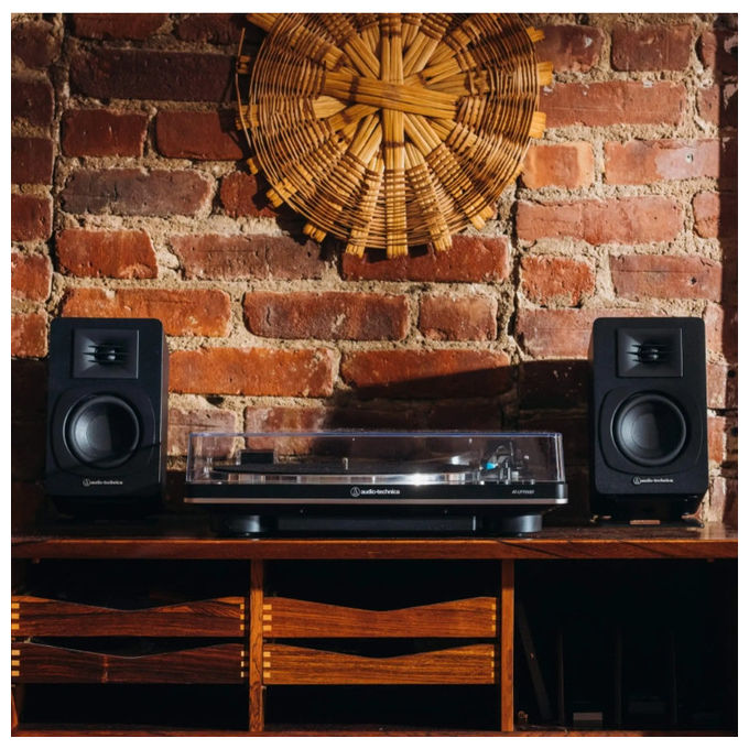 Audio-Technica AT-SP3X Diffusori da Scaffale Amplificati 2 Vie Bluetooth 5.3 30 W RCA colore Nero