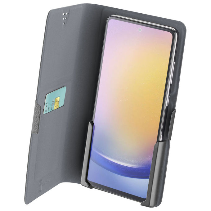 Cellularline Custodia a Libro Effetto Pelle Multicompatible Taglia M