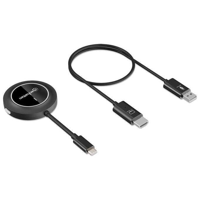 Manhattan 208420, Trasmettitore e Ricevitore AV Wireless, Nero