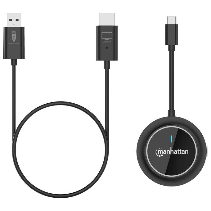 Manhattan 208420, Trasmettitore e Ricevitore AV Wireless, Nero