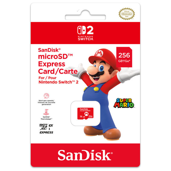 Nintendo Memoria Flash 256 GB MicroSDXC Rosso