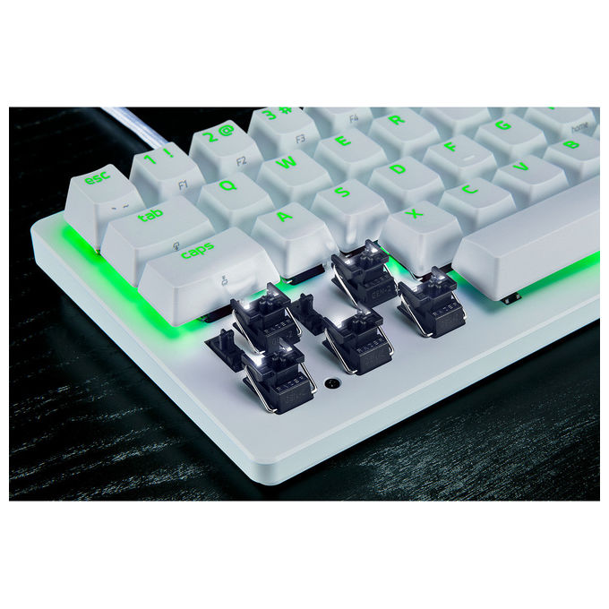 Razer, Tastiera Gaming, QWERTY Inglese Britannico, Ottica, Bianca