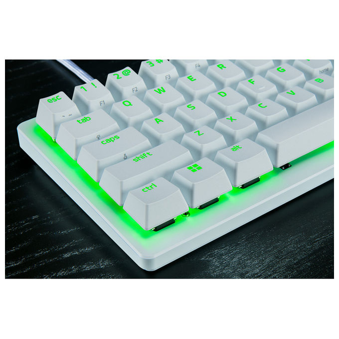 Razer, Tastiera Gaming, QWERTY Inglese Britannico, Ottica, Bianca