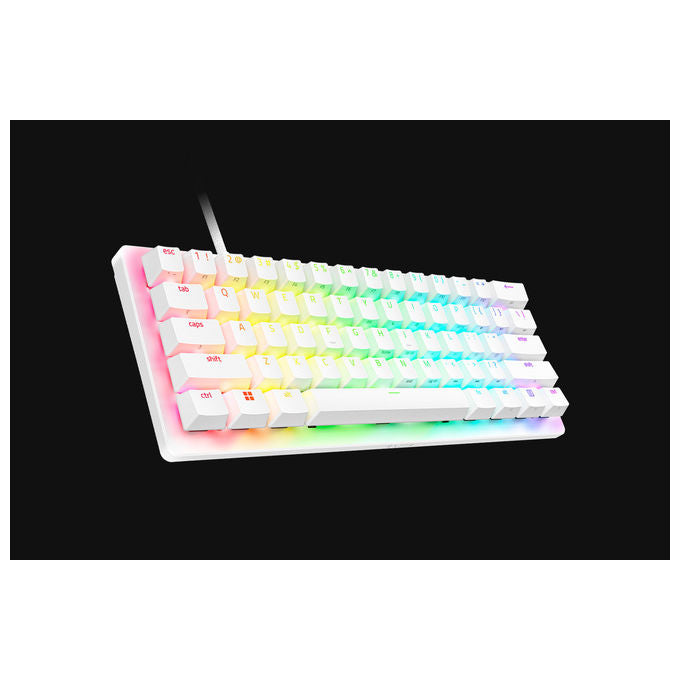 Razer, Tastiera Gaming, QWERTY Inglese Britannico, Ottica, Bianca