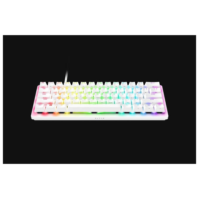 Razer, Tastiera Gaming, QWERTY Inglese Britannico, Ottica, Bianca