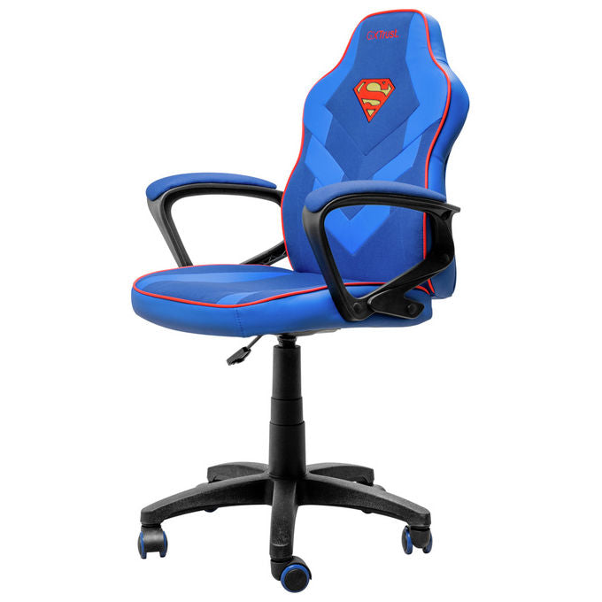 Trust GXT 703SM Revvo Sedia Gaming per Bambini Superman licenza ufficiale 110 Kg colore Blu Rosso