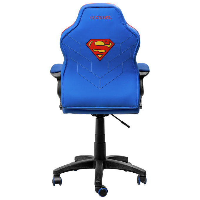Trust GXT 703SM Revvo Sedia Gaming per Bambini Superman licenza ufficiale 110 Kg colore Blu Rosso