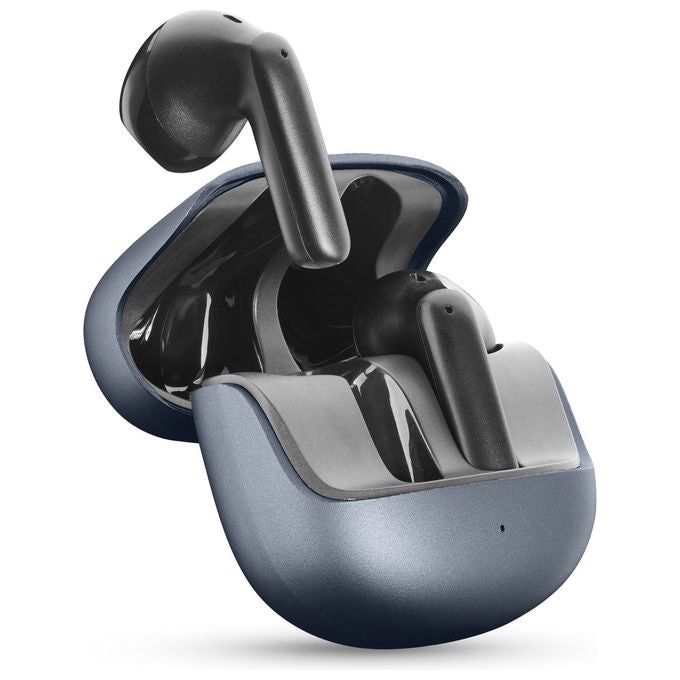 Cellularline, Auricolari Bluetooth, Custodia di Ricarica, Call Purely, Tecnologia ENC, Neri