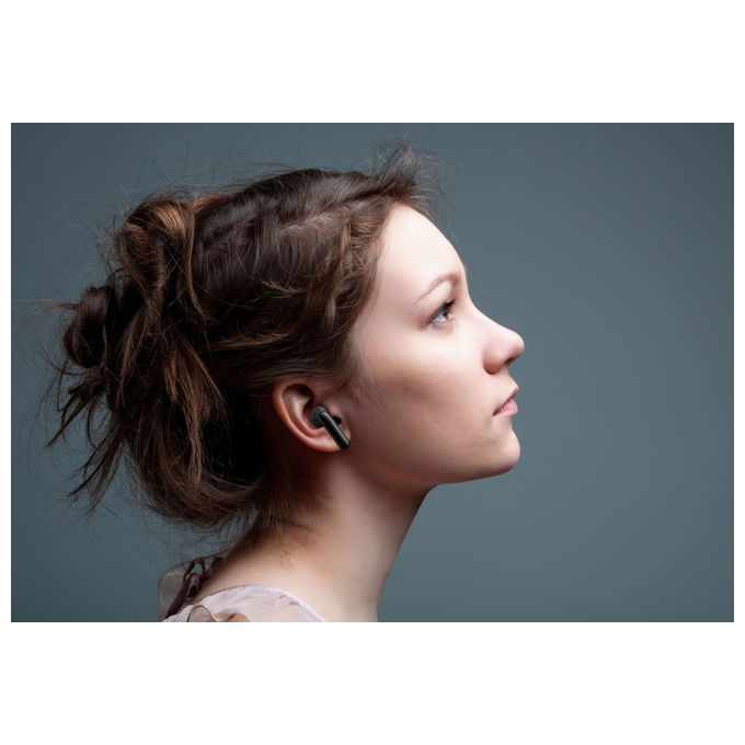 Cellularline, Auricolari Bluetooth, Custodia di Ricarica, Call Purely, Tecnologia ENC, Neri