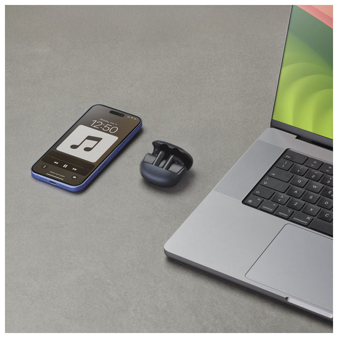 Cellularline, Auricolari Bluetooth, Custodia di Ricarica, Call Purely, Tecnologia ENC, Neri