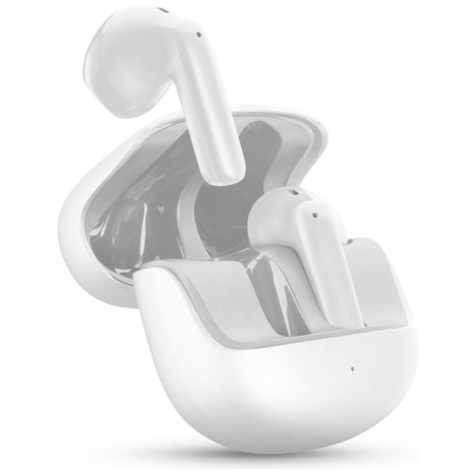 Cellularline, Auricolari Bluetooth, con custodia di ricarica e funzione ENC, Bianco