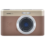 Kodak C1BN Pixpro Fotocamera Digitale Compatta 13 MP CMOS Zoom 4x Schermo 2.8'' Full HD USB Type-C colore Marrone